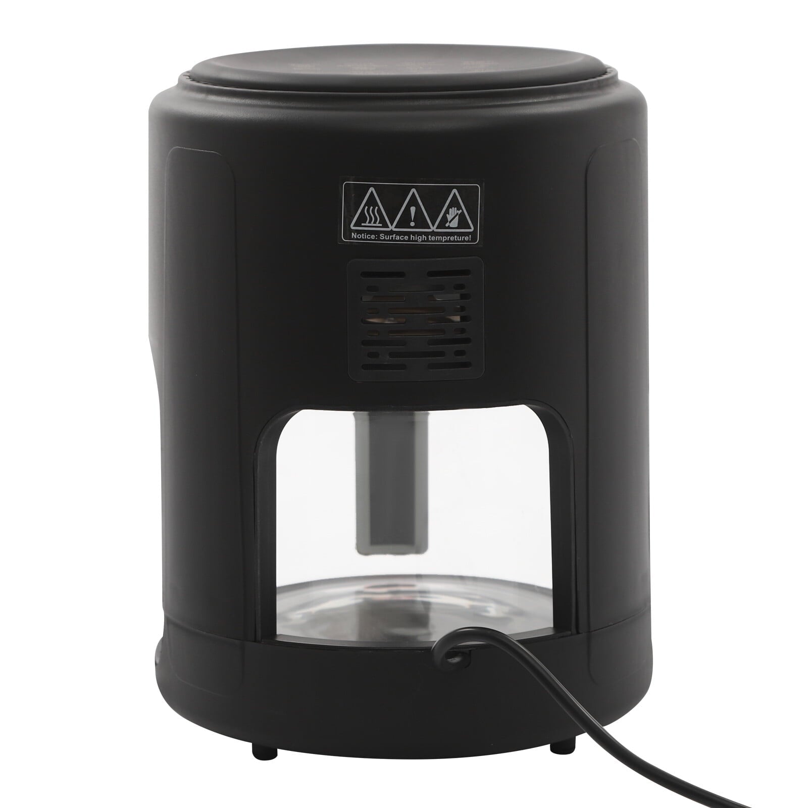 4.2L Airy Fryer Glass Air Fryer 110V Modern 360° Viewable Airy Fryer 1200W Black