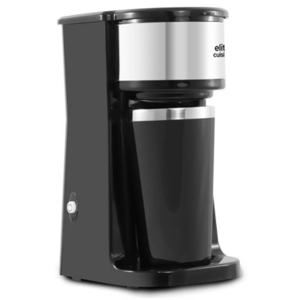 14oz Travel Tumbler, One-Touch Operation for Ground Coffee &amp; K-Cups, Compact Design for Home, Office, Dorm