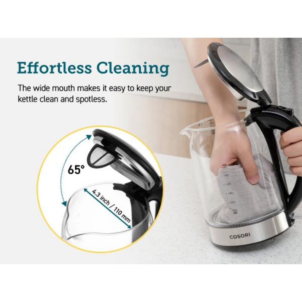 171 Electric Kettle 1.8QT Speed-Boil, Auto Shut-Off, Boil-Dry Protection, LED Indicator, BPA-Free, Perfect for Coffee Lovers
