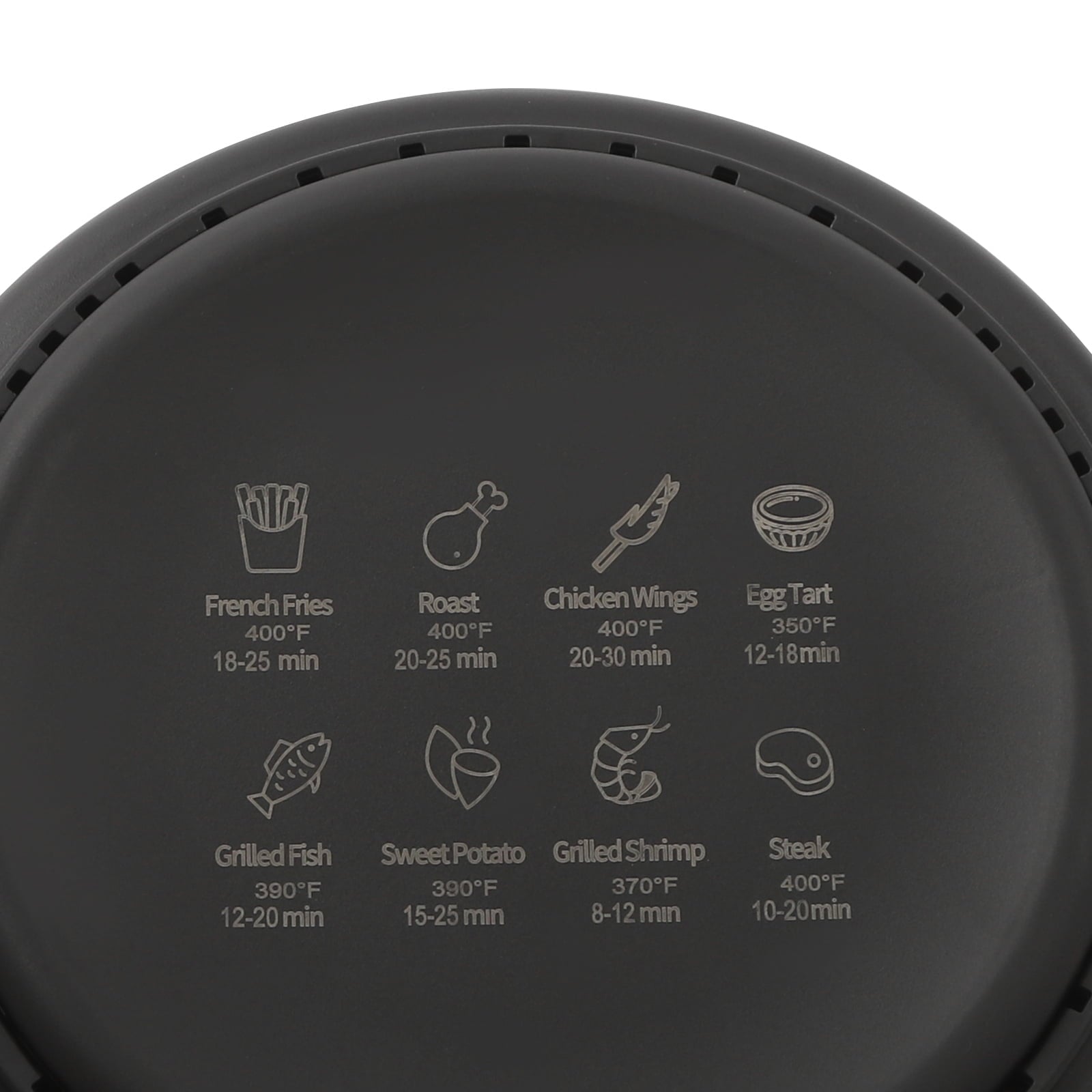 1200W 4.2L Airy Fryer Glass Air Fryer 110V Modern 360° Viewable Airy Fryer Black for Home Kitchens, Restaurants, Family Gatherings