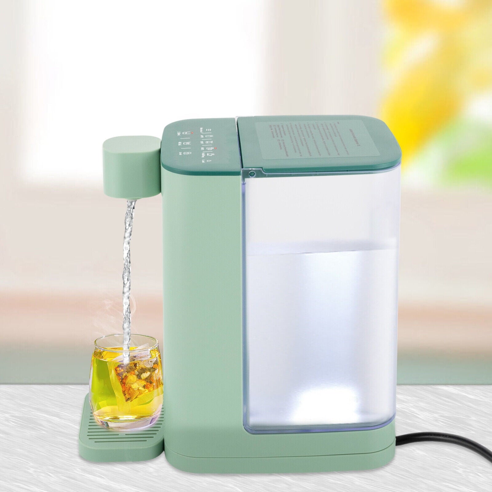 1600W 3L Electric Kettle Adjustable Temperature, Instant Hot Water Dispenser Quick Heating