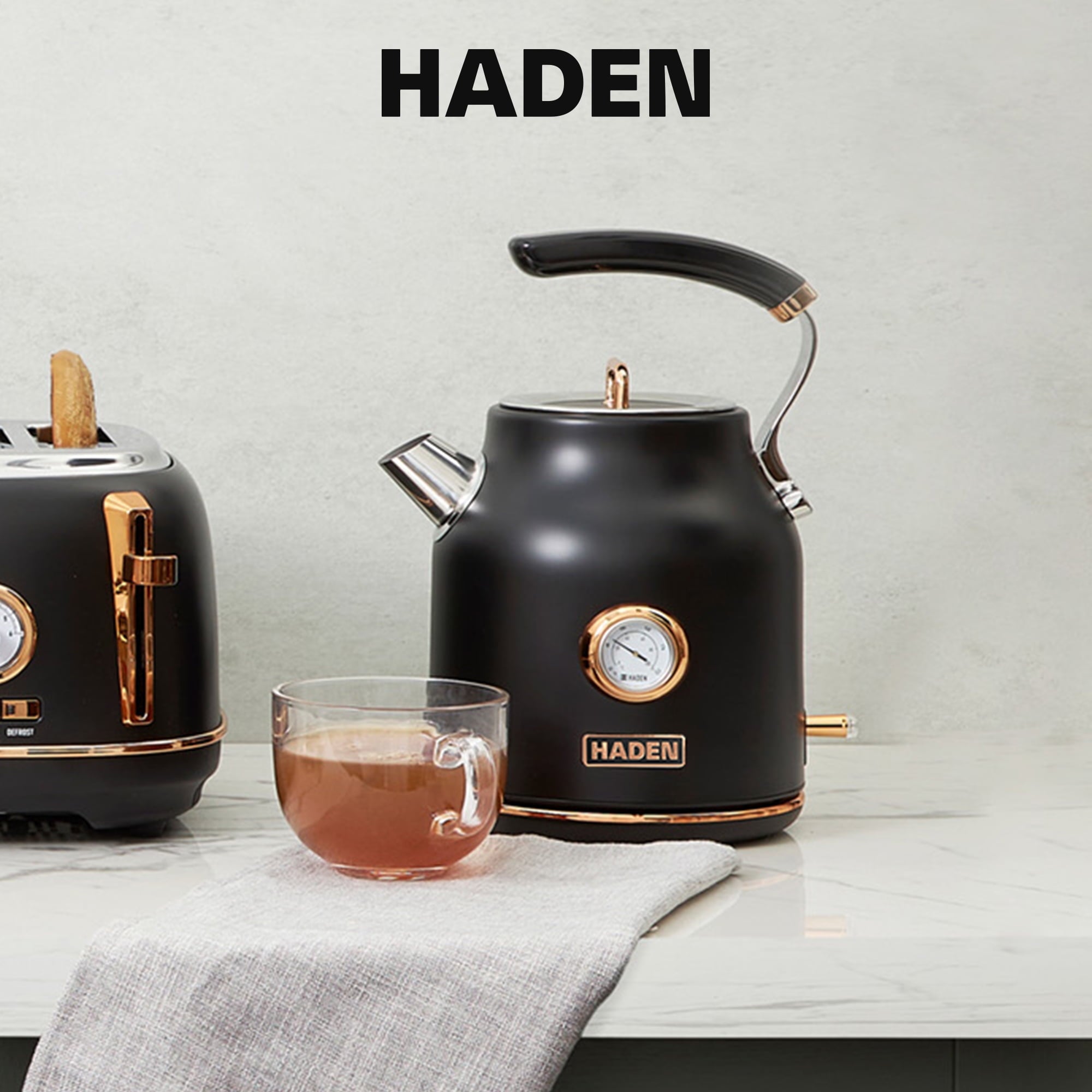 Haden Dorset Stainless Steel Electric Kettle - 1.7L (7 Cup) Tea Kettle
