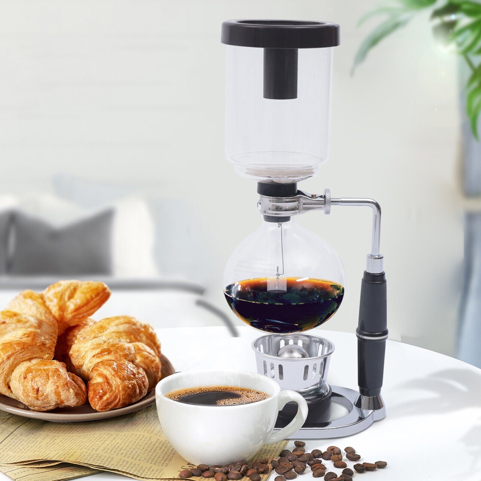 Stainless Steel, Vintage Alcohol Lamp Design, for Home &amp; Cafe Brewing, 360ml Capacity