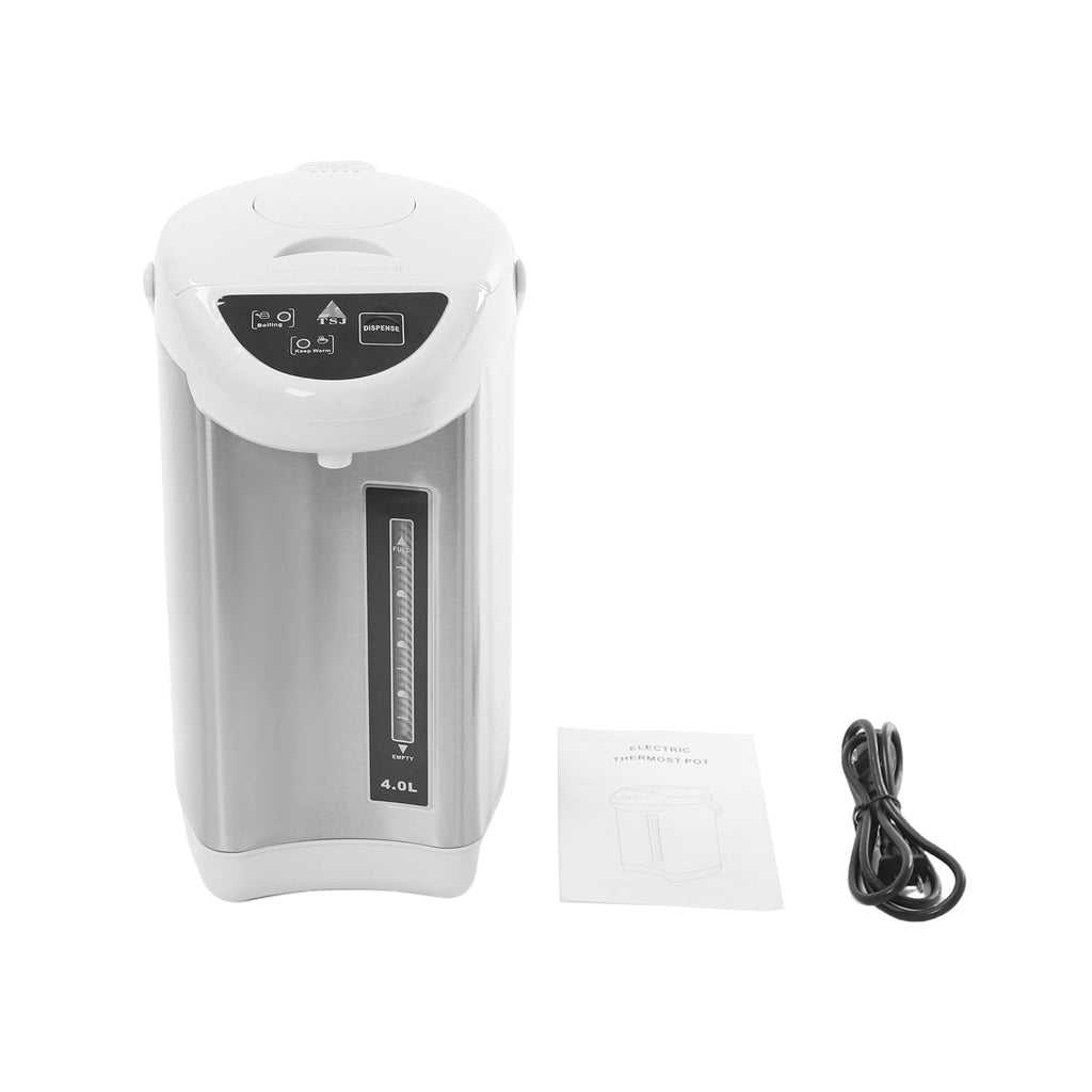 Grey 304 Stainless Steel 20×38cm Electric Kettle 4l Large-Capacity Three-Mode Water Outlet Thermal Insulation Electric Kettle