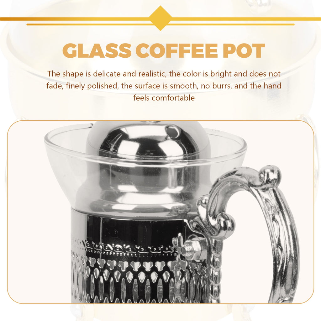 Cafe Heated Coffee Pot Exquisite Workmanship Safe to Use