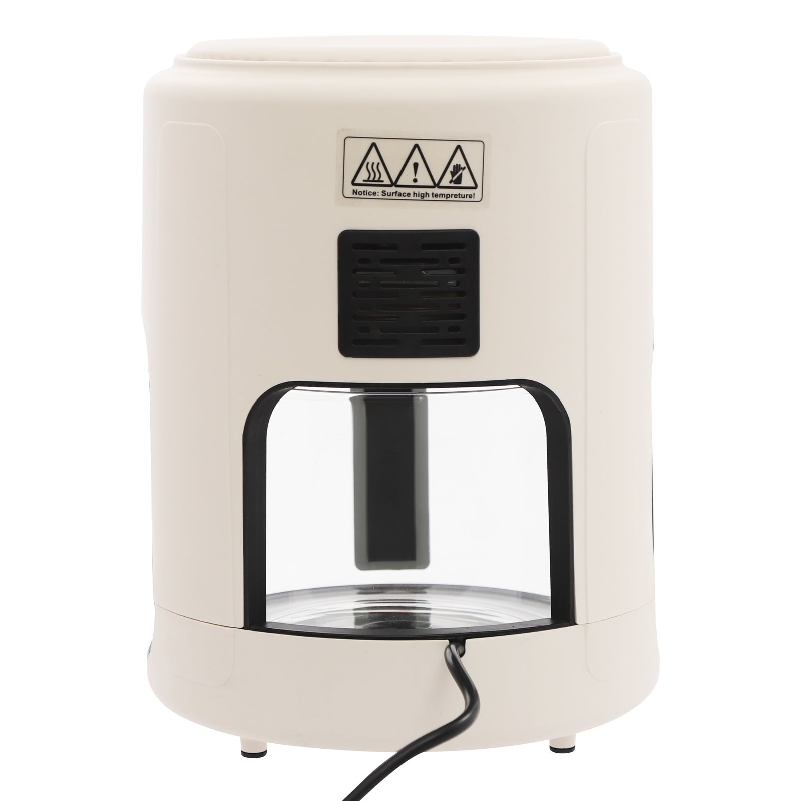4.2L Air Fryer with Stainless Steel Grill – 1200W, 80-200℃, 31.5in Cord – White, US Plug, Tabletop