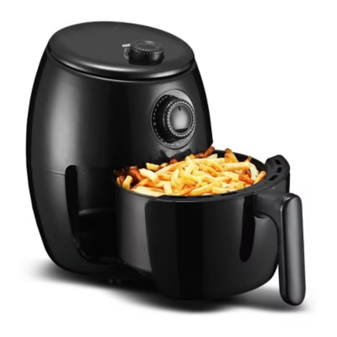 2.1qt Air Fryer - Black, Cook up to 1.5lbs, 30min timer, 395°F thermostat