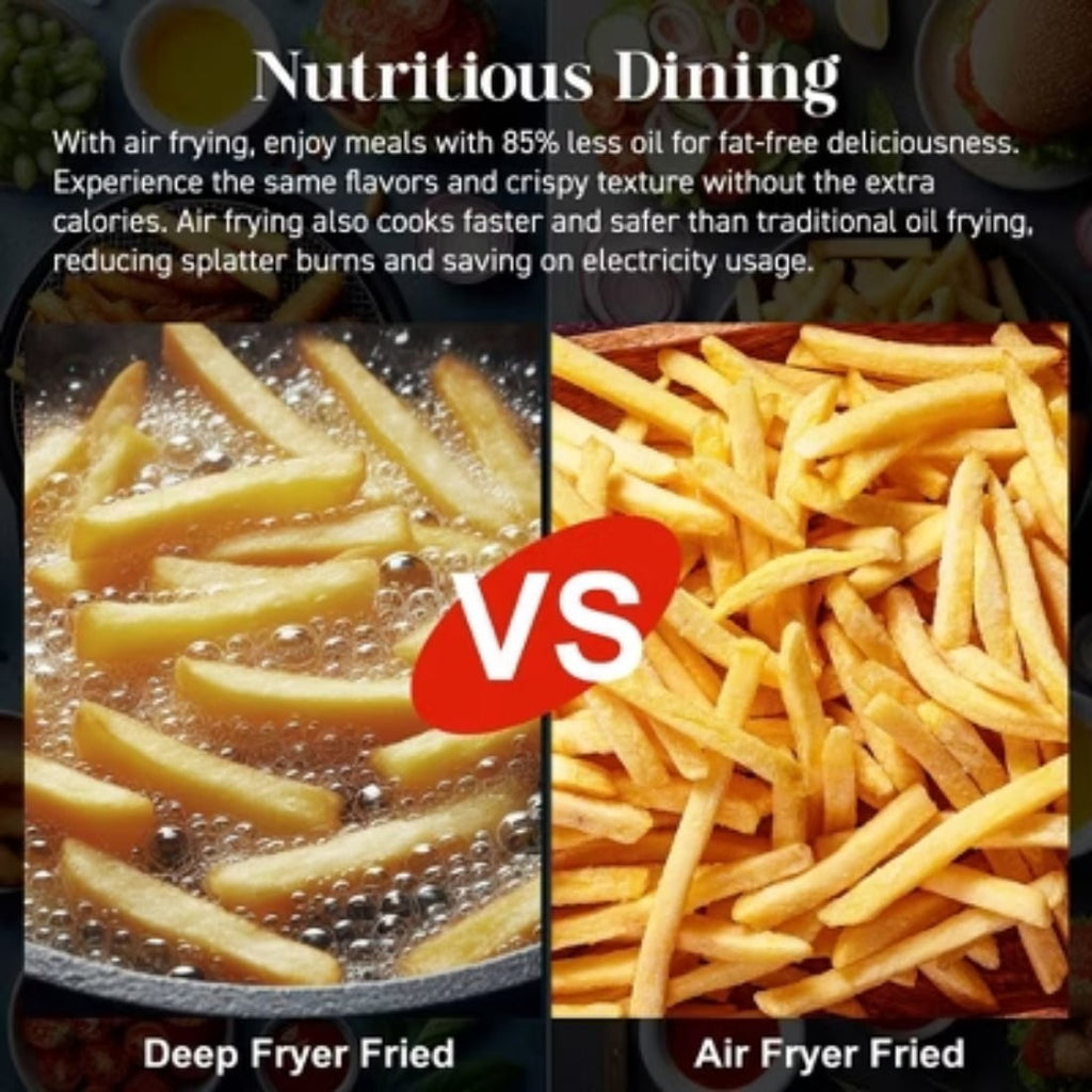 2.1qt Air Fryer - Black, Cook up to 1.5lbs, 30min timer, 395°F thermostat