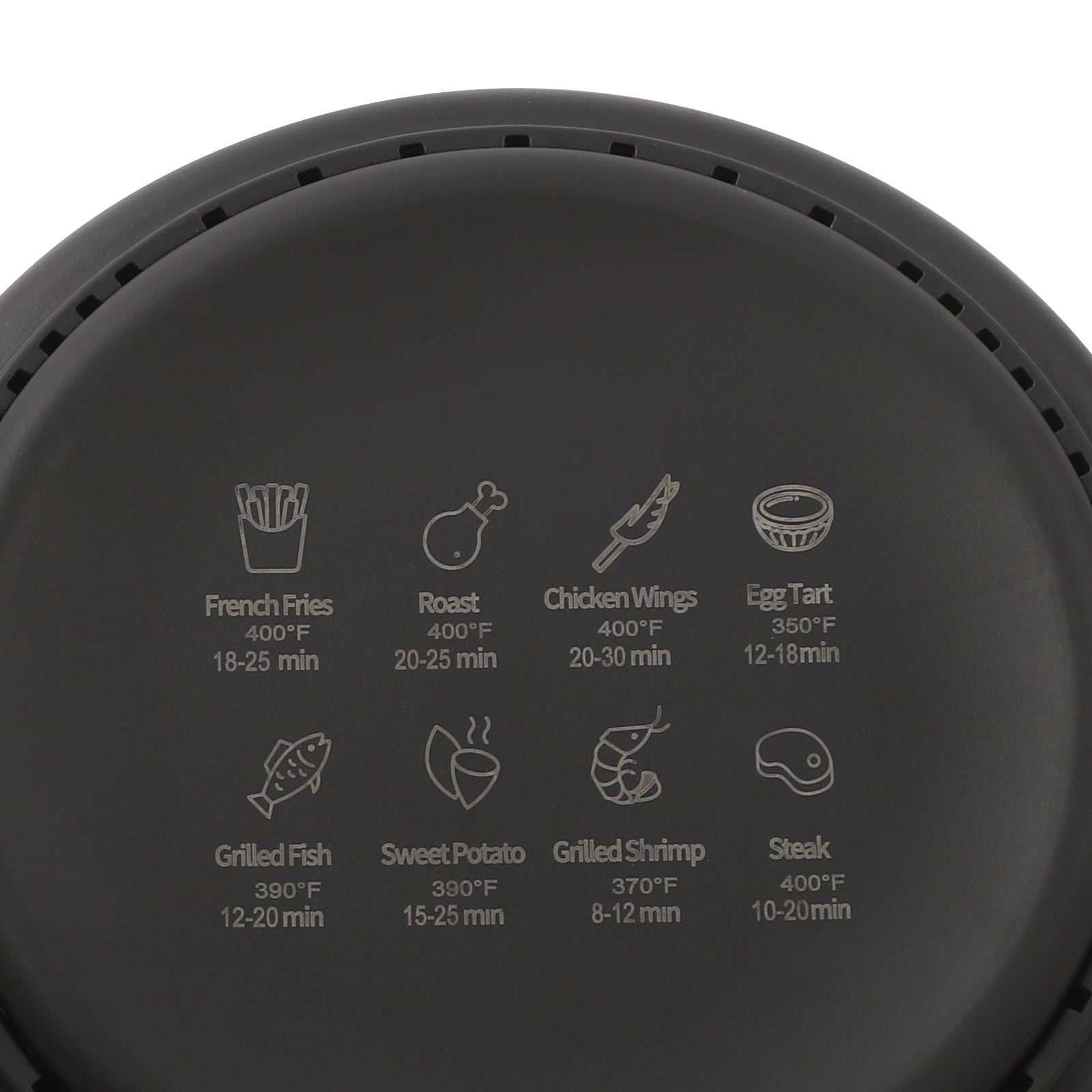 1 PCS Airy Fryer, 4.2L/3.81Qt Glass Air Fryer, 360° Viewable Airy Fryer(Black), Voltage: 110V, Power: 1200W