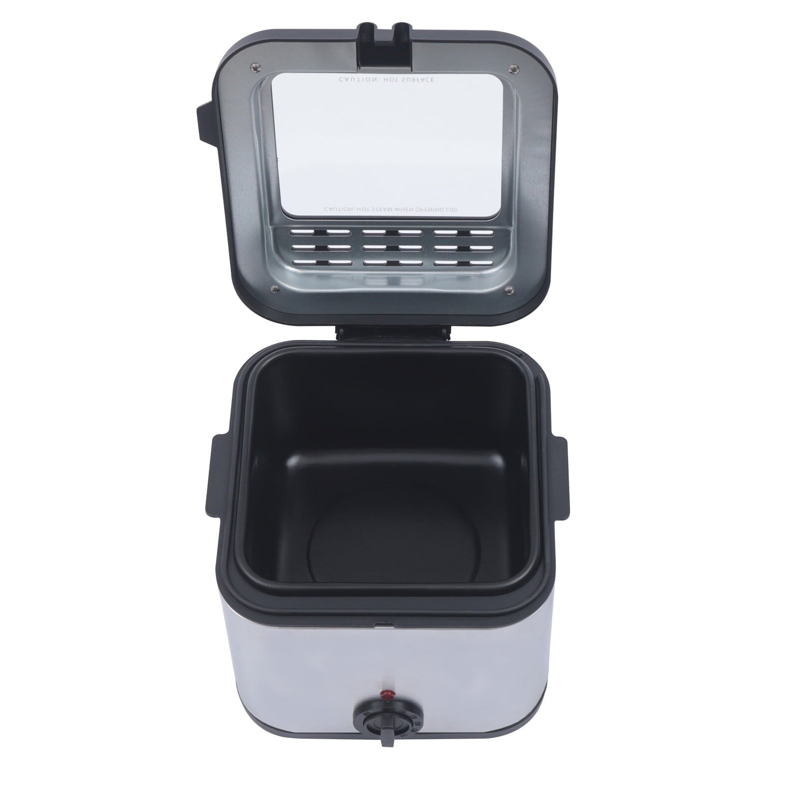2.5L Deep Fryer Electric Stainless Steel Fryer with Basket, Deep Fryer Pot Adjustable Temperature with View Window and Filter for Fried Chicken, Shrimp, French Fries, Chips