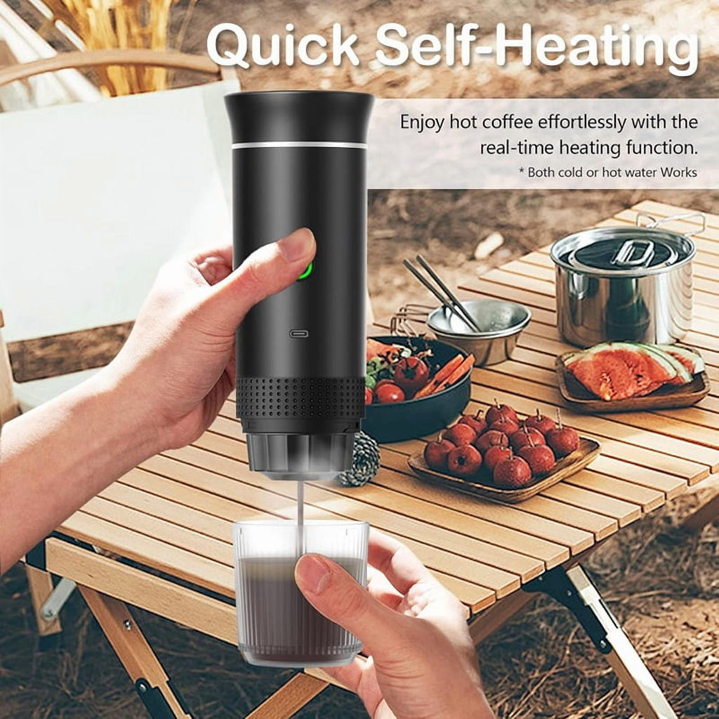 1 * portable coffee maker 1 * usb cable 1 * spoon-Black