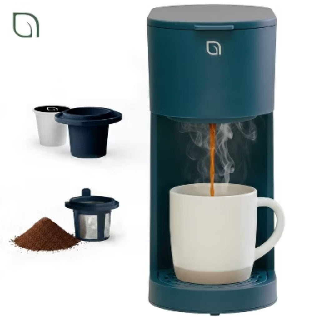 Single-Serve Coffee Maker, 12 Cup Capacity, Uses K-Cups, Ground Coffee, Coffee Pods, 96 fl oz Capacity, 12 oz Cup Size