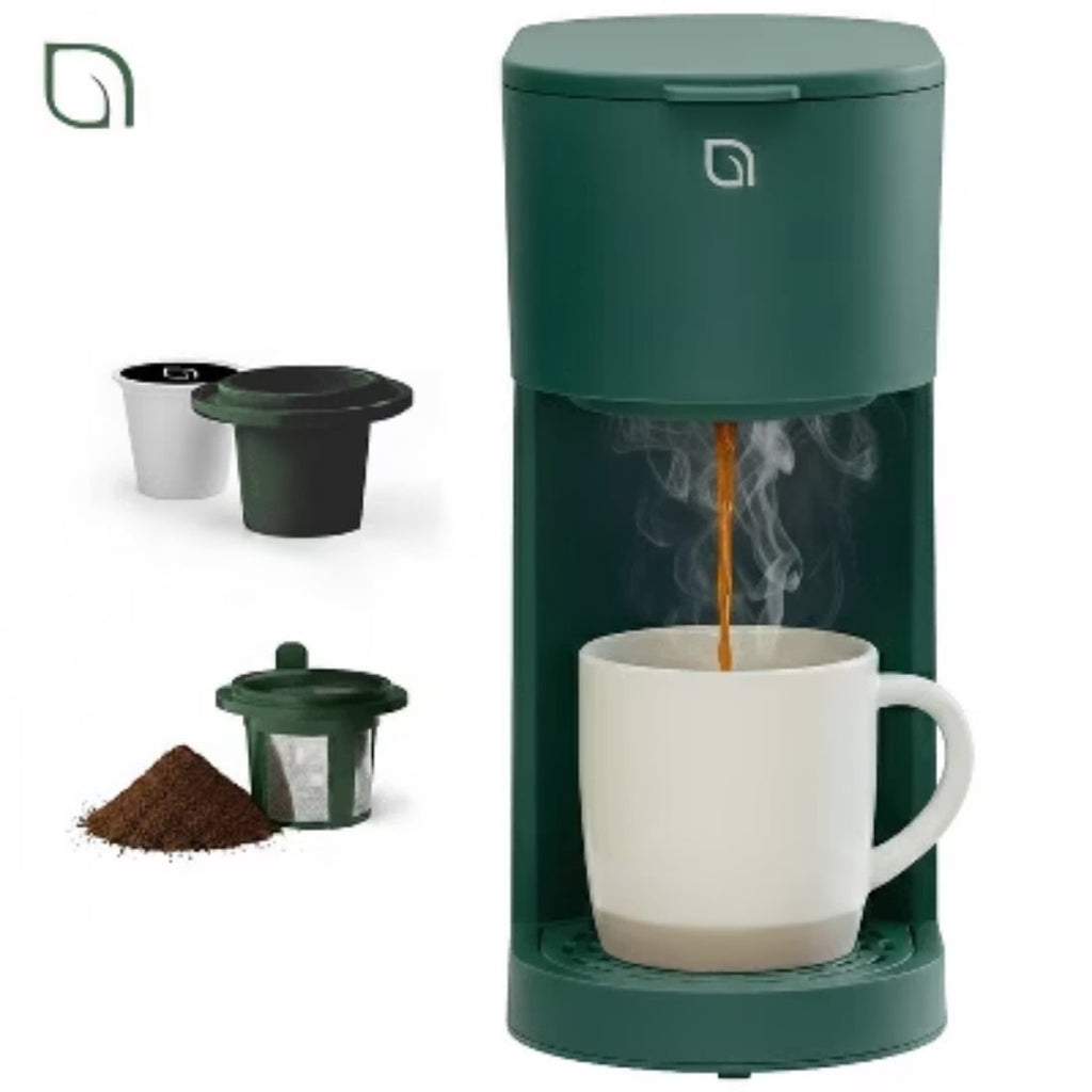 Single-Serve Coffee Maker, 12 Cup Capacity, Uses K-Cups, Ground Coffee, Coffee Pods, 96 fl oz Capacity, 12 oz Cup Size