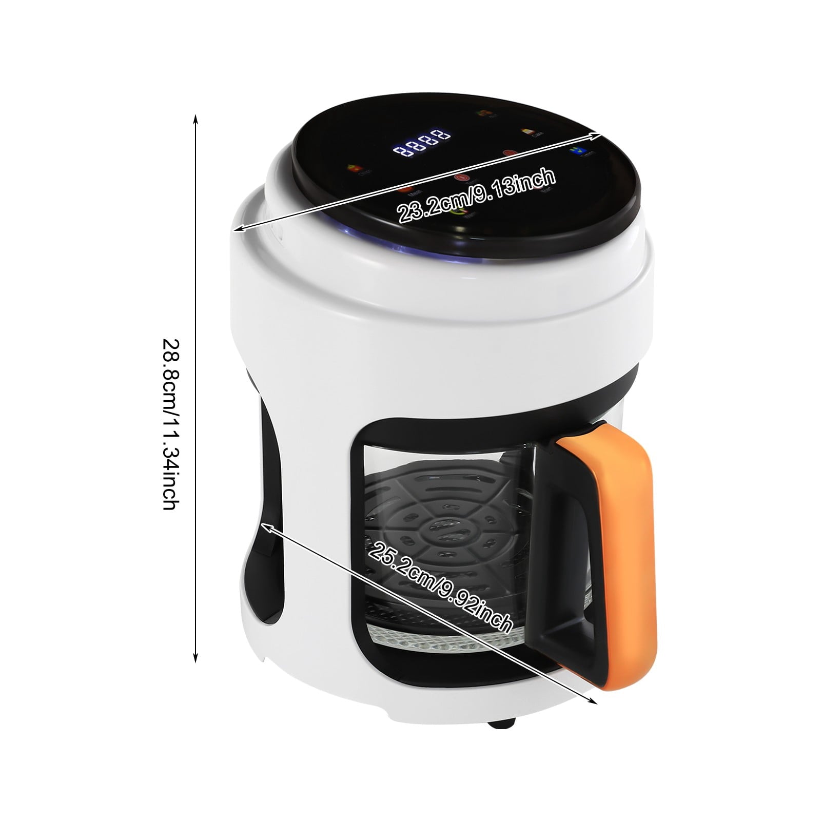 Hot Air Fryer, Air Fryer with Touch Screen, Viewing Glass Air Fryer for Family