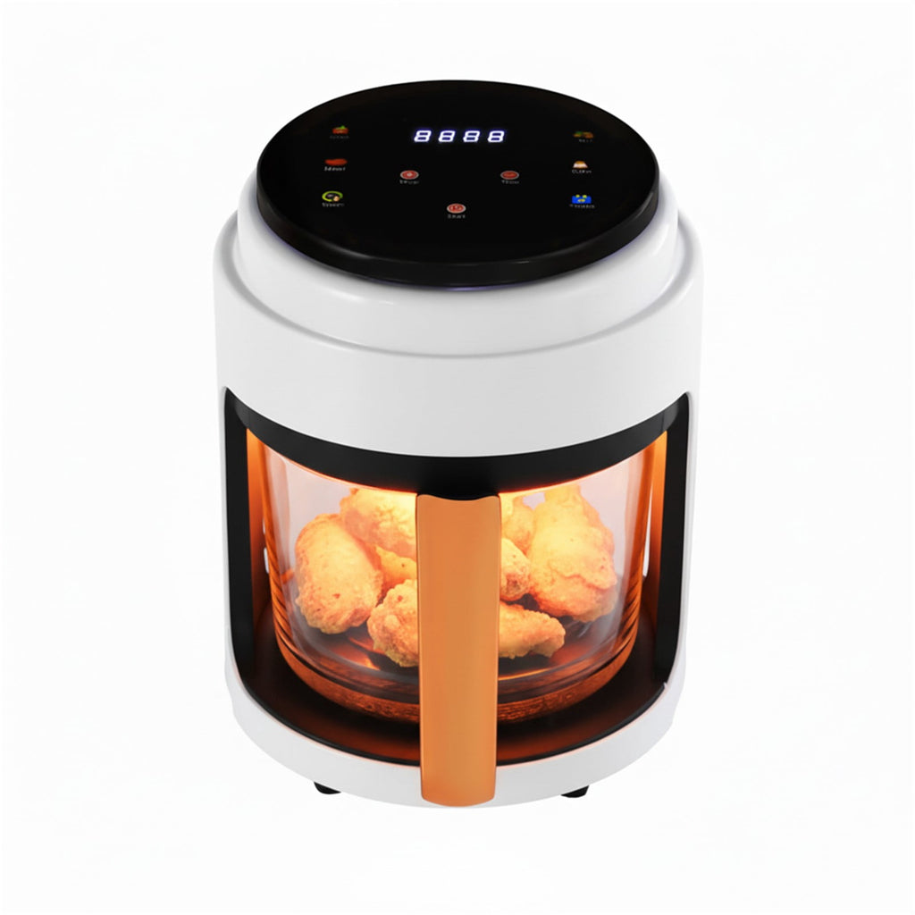 Hot Air Fryer, Air Fryer with Touch Screen, Viewing Glass Air Fryer for Family