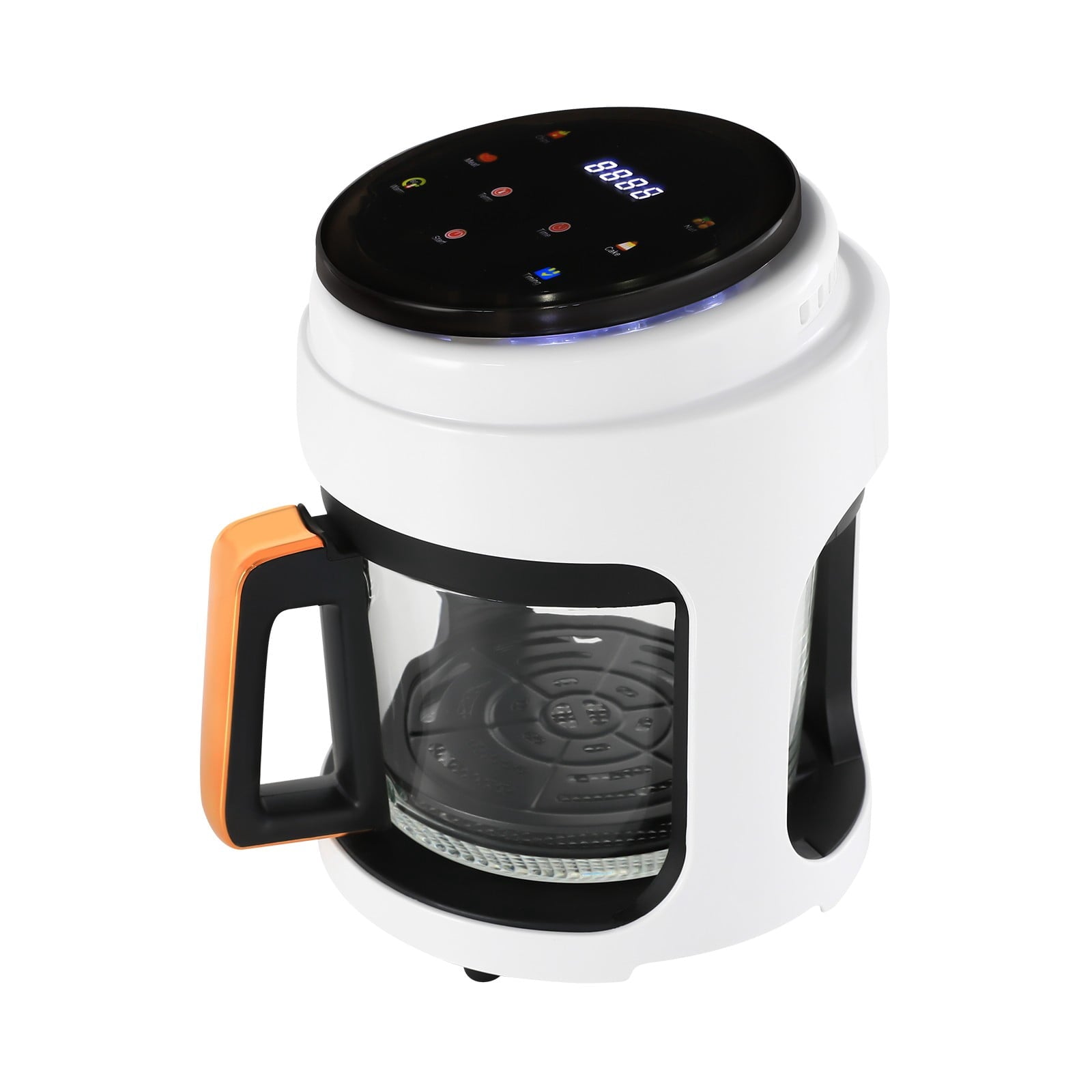 Hot Air Fryer, Air Fryer with Touch Screen, Viewing Glass Air Fryer for Family
