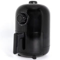 1.1qt Oil-Free Air Fryer with Adjustable Thermostat, 1000W, Cool-Touch Handle, Dishwasher-Safe Rack - Black