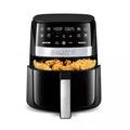 3qt Air Fryer with Guided Cooking Prompts Black/Stainless Steel Finish