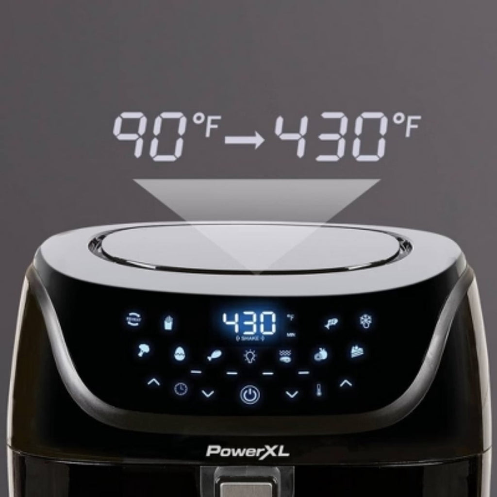 Air Fryer 8qt - Black: 1700W, Nonstick, Dishwasher-Safe, Automatic Shut-Off