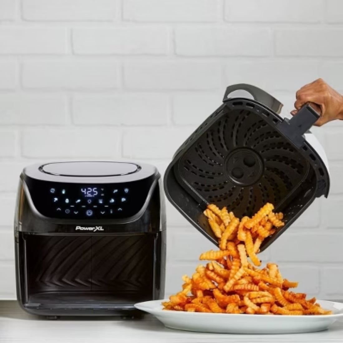 Air Fryer 8qt - Black: 1700W, Nonstick, Dishwasher-Safe, Automatic Shut-Off