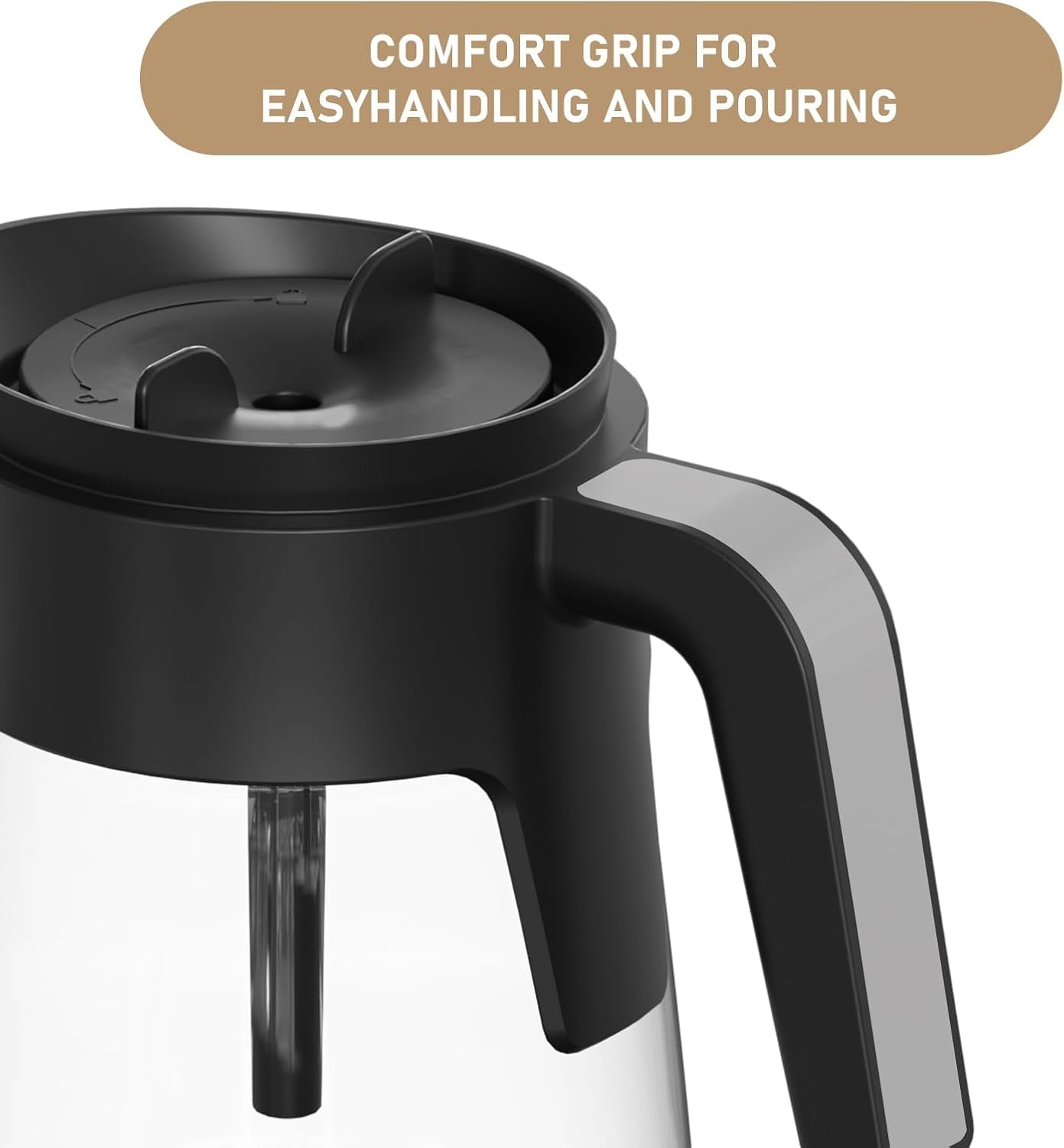 12-Cups Coffee Maker Carafe Replacement Pot Compatible with Ninja Coffee Maker CFP101 CFP201 CFP301 CFN601 CM401 CFP200 CFP250A CFP300 CFP305 CFP307 CFN602 CM400 CM401 CF090 CF091 CF092