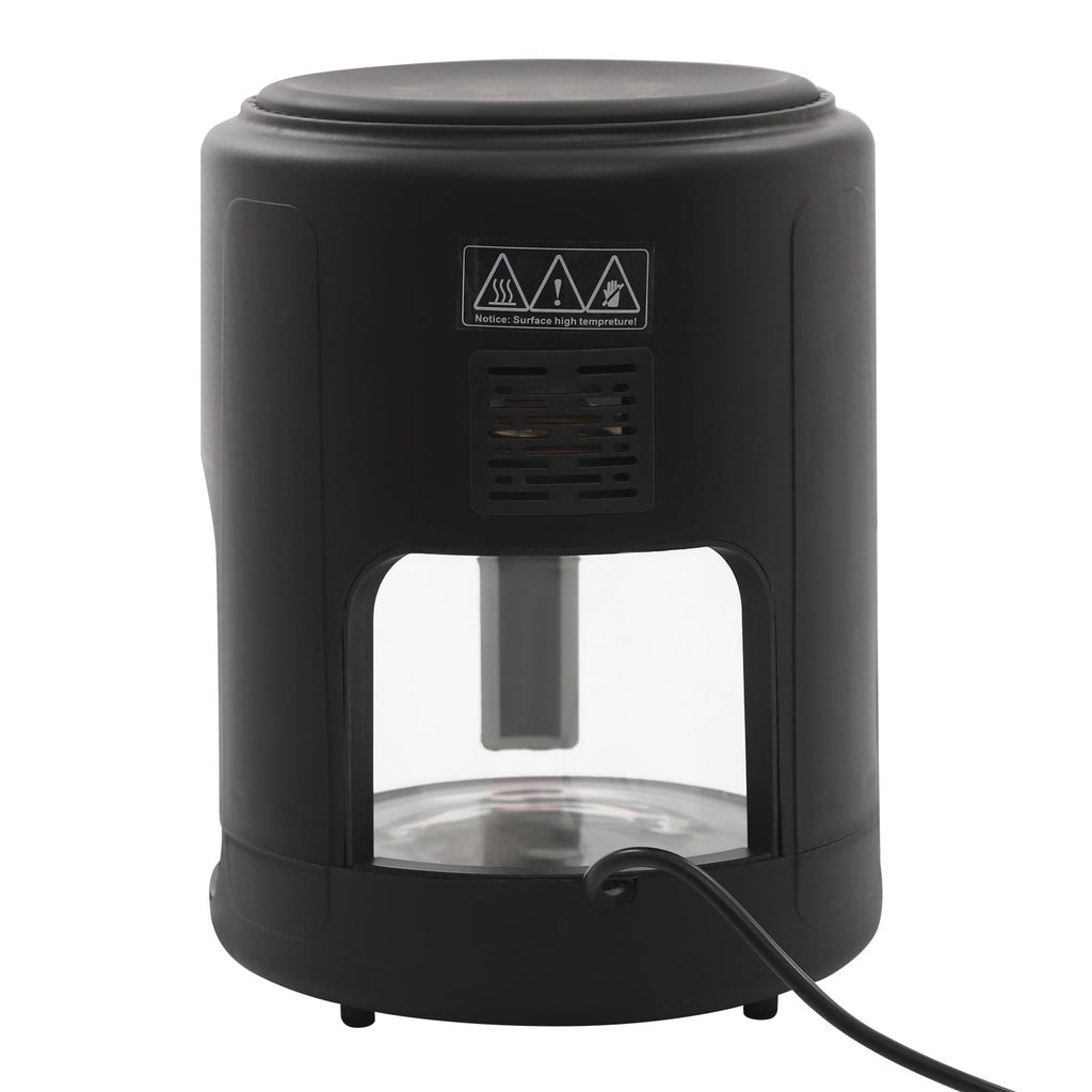 4.2L Cylinder Black Glass Air Fryer 360° Viewable Airy Fryer Tabletop for Home Kitchens Restaurants Family Gatherings