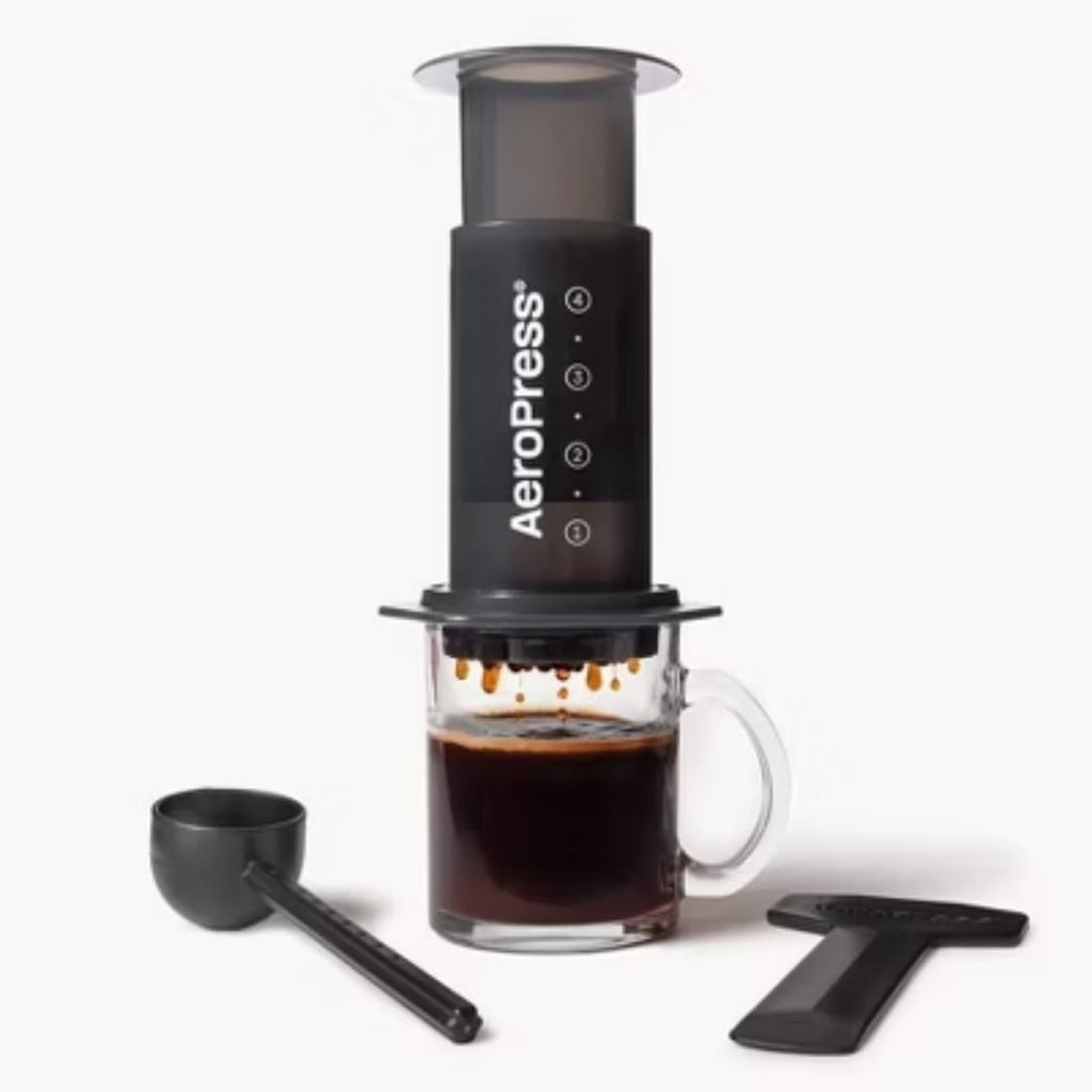 Manual Single Serve Coffee Maker, 8 oz Capacity, Includes Scoop &amp; Paper Filters