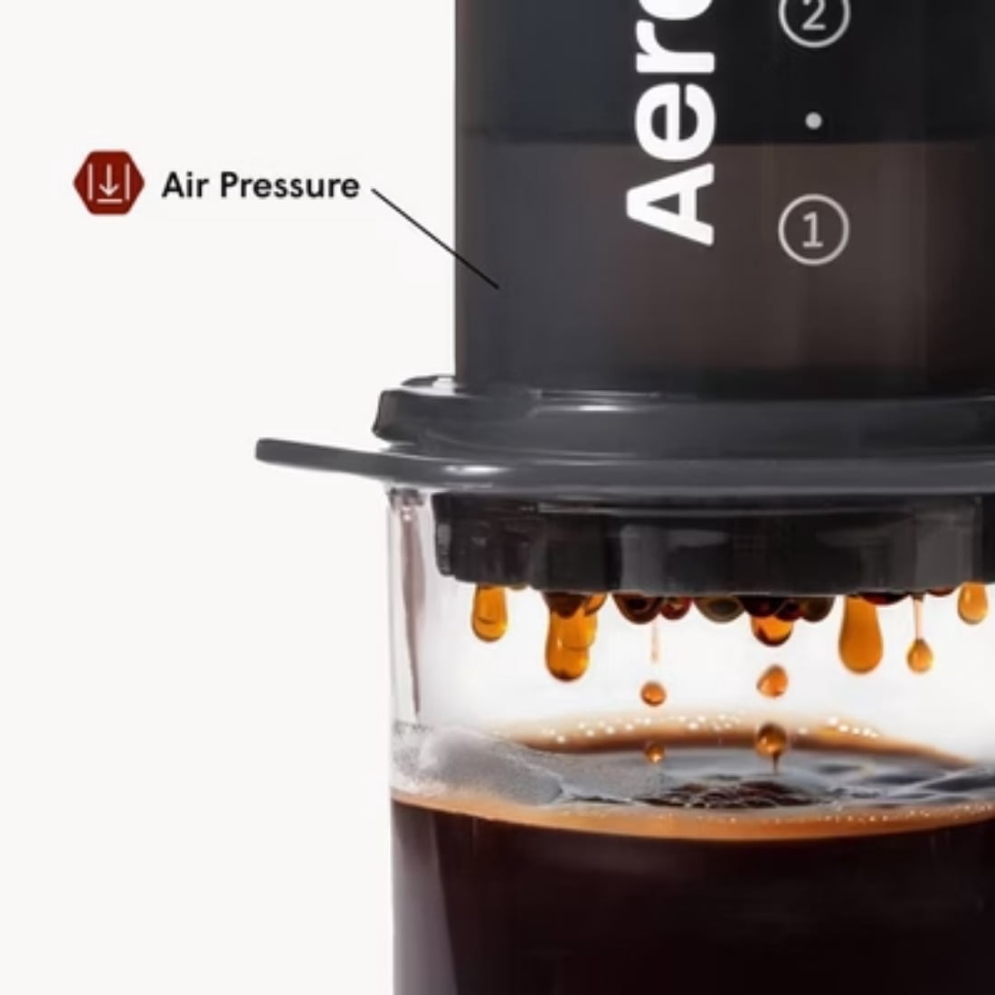 Manual Single Serve Coffee Maker, 8 oz Capacity, Includes Scoop &amp; Paper Filters